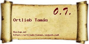 Ortlieb Tamás névjegykártya